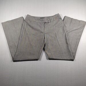 White House Black Market SZ 10 LONG Gray Legacy Modern Boot Dress Pants